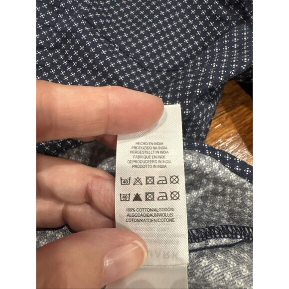 Rebel by Primark Boys' Button-Down Shirt Size 5-6 Yrs Diamond Print Preppy Comfy - Picture 4 of 5